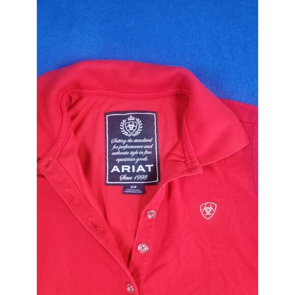 ARIAT Horse Riding Red Sleeveless Shirt Women's Size S/P - Picture 2 of 14
